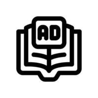 guideline book line icon. Clean and minimalist icon for websites and mobile apps. vector