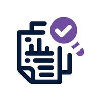 data research dual tone icon. Sleek and modern icon for websites and mobile apps. vector