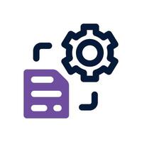 process duotone icon. Sleek and modern icon for websites, mobile apps, marketing materials, and corporate design. Fully scalable and ready to use. vector