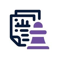 planning duotone icon. Sleek and modern icon for websites, mobile apps, marketing materials, and corporate design. Fully scalable and ready to use. vector