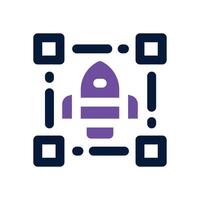 project plan dual tone icon. Sleek and modern icon for websites and mobile apps. vector