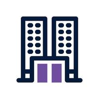 company dual tone icon. Sleek and modern icon for websites and mobile apps. vector
