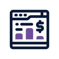 digital business duotone icon. Sleek and modern icon for websites, mobile apps, marketing materials, and corporate design. Fully scalable and ready to use. vector