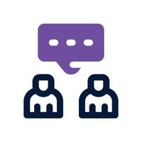 consultant dual tone icon. Sleek and modern icon for websites and mobile apps. vector