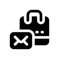 email shopping glyph icon. Strong and solid icon for websites and mobile apps. vector