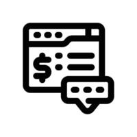 online chat line icon. Clean and minimalist icon for websites, mobile apps, presentations, and logos. Fully scalable and customizable for any project. vector