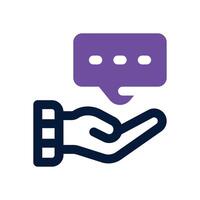 advice dual tone icon. Sleek and modern icon for websites and mobile apps. vector