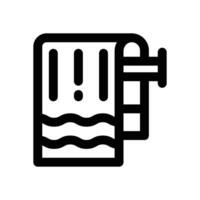 beach towel line icon. Clean and minimalist icon for websites and mobile apps. vector