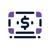 money duotone icon. Sleek and modern icon for websites, mobile apps, marketing materials, and corporate design. Fully scalable and ready to use. vector
