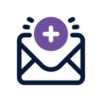new email duotone icon. Sleek and modern icon for websites, mobile apps, marketing materials, and corporate design. Fully scalable and ready to use. vector