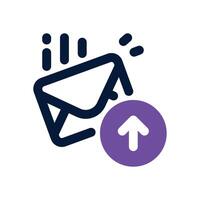 post email duotone icon. Sleek and modern icon for websites, mobile apps, marketing materials, and corporate design. Fully scalable and ready to use. vector