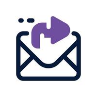send email duotone icon. Sleek and modern icon for websites, mobile apps, marketing materials, and corporate design. Fully scalable and ready to use. vector