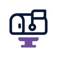 mailbox duotone icon. Sleek and modern icon for websites, mobile apps, marketing materials, and corporate design. Fully scalable and ready to use. vector