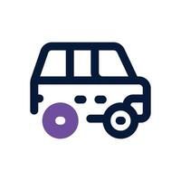 family car duotone icon. Sleek and modern icon for websites, mobile apps, marketing materials, and corporate design. Fully scalable and ready to use. vector