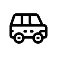 family car line icon. Clean and minimalist icon for websites, mobile apps, presentations, and logos. Fully scalable and customizable for any project. vector
