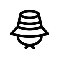 hat line icon. Clean and minimalist icon for websites, mobile apps, presentations, and logos. Fully scalable and customizable for any project. vector