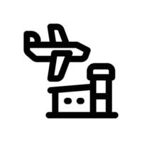 airport line icon. Clean and minimalist icon for websites, mobile apps, presentations, and logos. Fully scalable and customizable for any project. vector