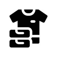 clothing glyph icon. Strong and solid icon for websites, mobile interfaces, presentations, and visual branding. High quality and easy to edit. vector
