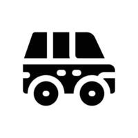family car glyph icon. Strong and solid icon for websites, mobile interfaces, presentations, and visual branding. High quality and easy to edit. vector