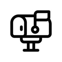 mailbox line icon. Clean and minimalist icon for websites, mobile apps, presentations, and logos. Fully scalable and customizable for any project. vector