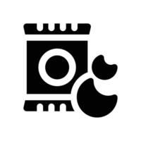 snack glyph icon. Strong and solid icon for websites, mobile interfaces, presentations, and visual branding. High quality and easy to edit. vector