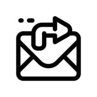 send email line icon. Clean and minimalist icon for websites, mobile apps, presentations, and logos. Fully scalable and customizable for any project. vector