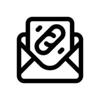 link email line icon. Clean and minimalist icon for websites and mobile apps. vector