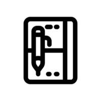 travel journal line icon. Clean and minimalist icon for websites, mobile apps, presentations, and logos. Fully scalable and customizable for any project. vector