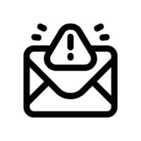 spam email line icon. Clean and minimalist icon for websites and mobile apps. vector