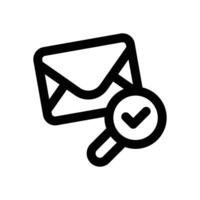email inspection line icon. Clean and minimalist icon for websites and mobile apps. vector