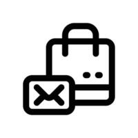 email shopping line icon. Clean and minimalist icon for websites and mobile apps. vector