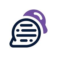 chat duotone icon. Sleek and modern icon for websites, mobile apps, marketing materials, and corporate design. Fully scalable and ready to use. vector