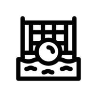 beach volleyball line icon. Clean and minimalist icon for websites, mobile apps, presentations, and logos. Fully scalable and customizable for any project. vector