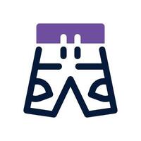 swimming trunks dual tone icon. Sleek and modern icon for websites and mobile apps. vector