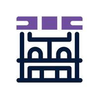 ticket box duotone icon. Sleek and modern icon for websites, mobile apps, marketing materials, and corporate design. Fully scalable and ready to use. vector