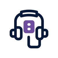 audio guide duotone icon. Sleek and modern icon for websites, mobile apps, marketing materials, and corporate design. Fully scalable and ready to use. vector