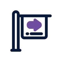 sign post duotone icon. Sleek and modern icon for websites, mobile apps, marketing materials, and corporate design. Fully scalable and ready to use. vector