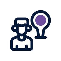 visit duotone icon. Sleek and modern icon for websites, mobile apps, marketing materials, and corporate design. Fully scalable and ready to use. vector