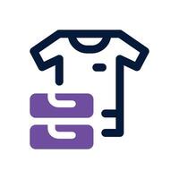 clothing dual tone icon. Sleek and modern icon for websites and mobile apps. vector