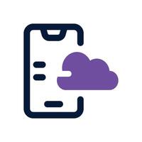 weather app dual tone icon. Sleek and modern icon for websites and mobile apps. vector