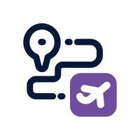 trevel dual tone icon. Sleek and modern icon for websites and mobile apps. vector