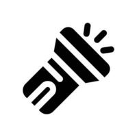 flashlight glyph icon. Strong and solid icon for websites, mobile interfaces, presentations, and visual branding. High quality and easy to edit. vector