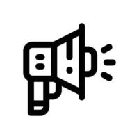 megephone line icon. Clean and minimalist icon for websites and mobile apps. vector