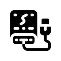 powerbank glyph icon. Strong and solid icon for websites, mobile interfaces, presentations, and visual branding. High quality and easy to edit. vector
