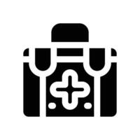 first aid kit glyph icon. Strong and solid icon for websites, mobile interfaces, presentations, and visual branding. High quality and easy to edit. vector