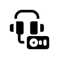 audio controller glyph icon. Strong and solid icon for websites and mobile apps. vector