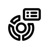 statistics line icon. Clean and minimalist icon for websites, mobile apps, presentations, and logos. Fully scalable and customizable for any project. vector