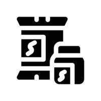 energy food glyph icon. Strong and solid icon for websites and mobile apps. vector