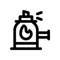 portable gas line icon. Clean and minimalist icon for websites and mobile apps. vector
