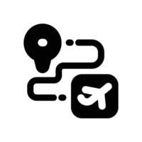 trevel glyph icon. Strong and solid icon for websites and mobile apps. vector